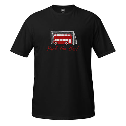 Park the Bus t-shirt in black, alternative front view