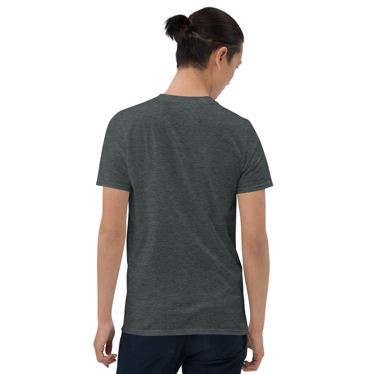 VAR Ruining Football t-shirt in dark heather grey, back view