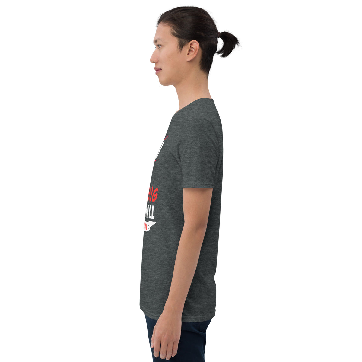VAR Ruining Football t-shirt in dark heather grey, left view