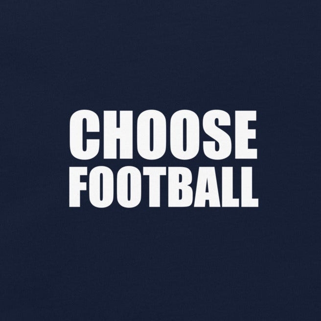 Choose Football t-shirt in navy, front view