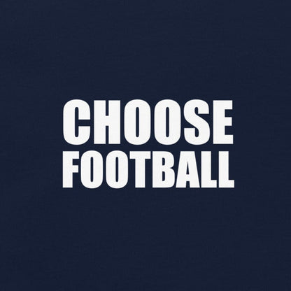 Choose Football t-shirt in navy, front view